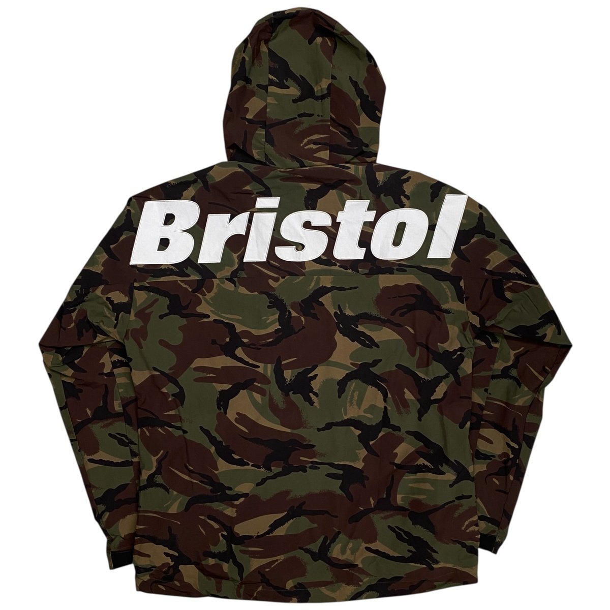 F.C.R.B エフシーアールビー Bristol BIG LOGO PRACTICE JACKET FCRB-220039 フーディー パーカー XL グリーン 迷彩 メンズ【中古】拍卖