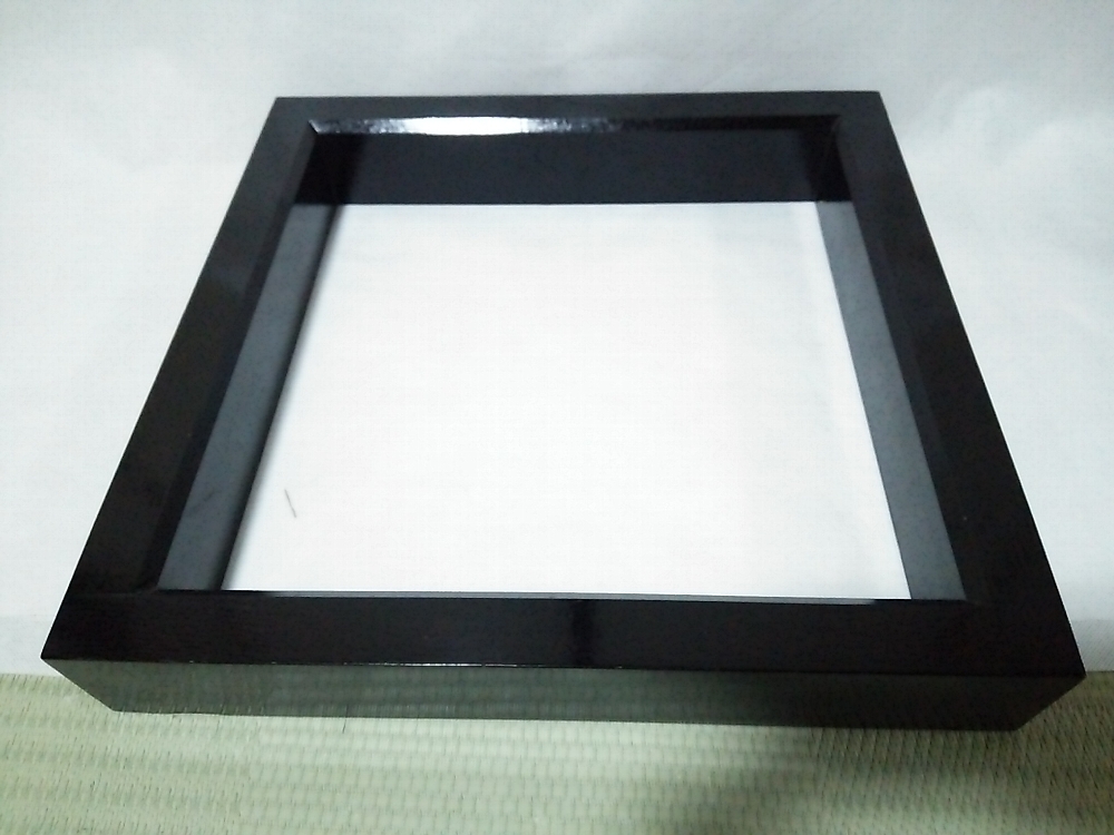 ★【一美堂】★茶道具★柿合い塗★『炉縁』★美品★紙箱付★拍卖