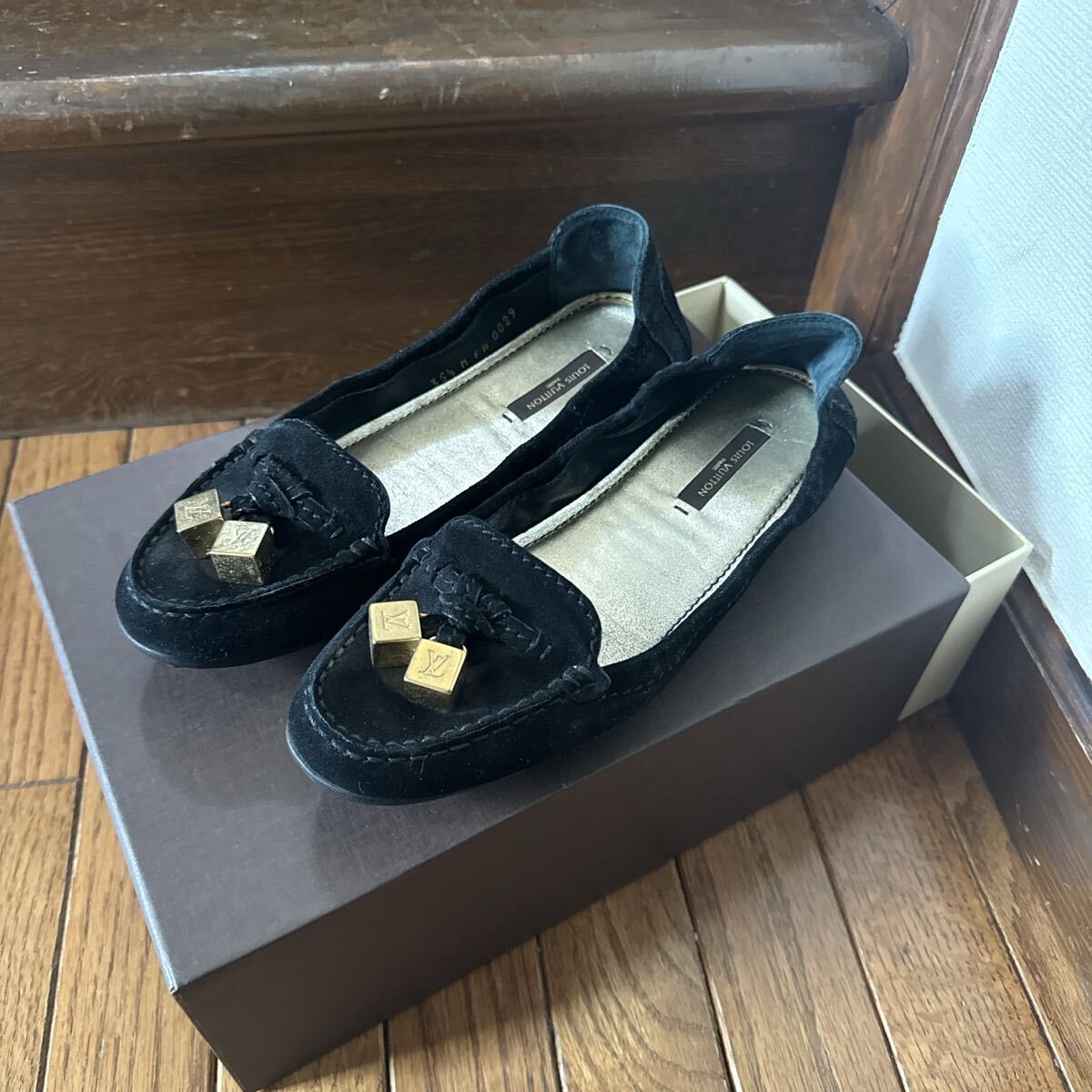 ルイヴィトン サイコロ デッキシューズ ローファー 35.5拍卖