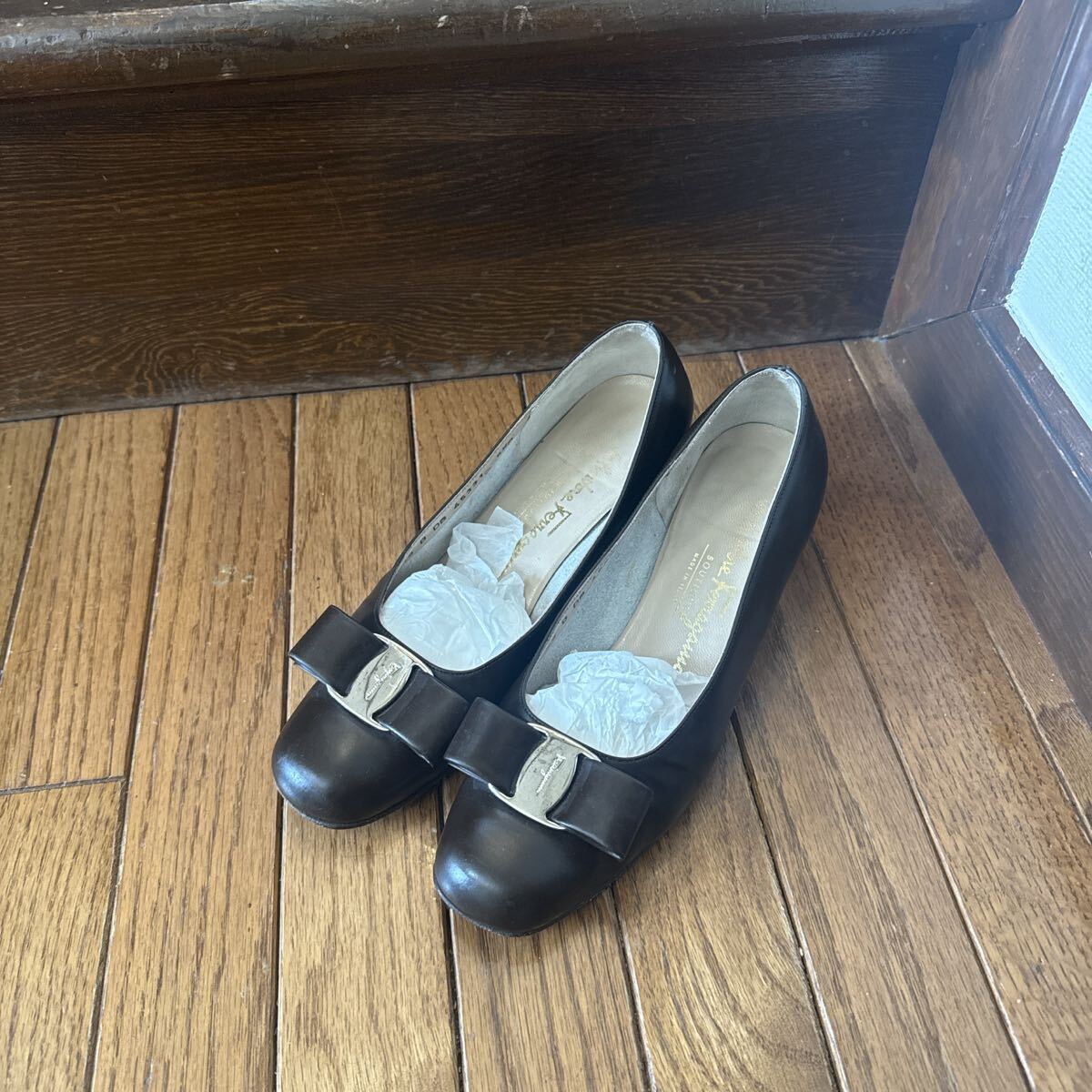 フェラガモ パンプス ブラウン 5.5b拍卖