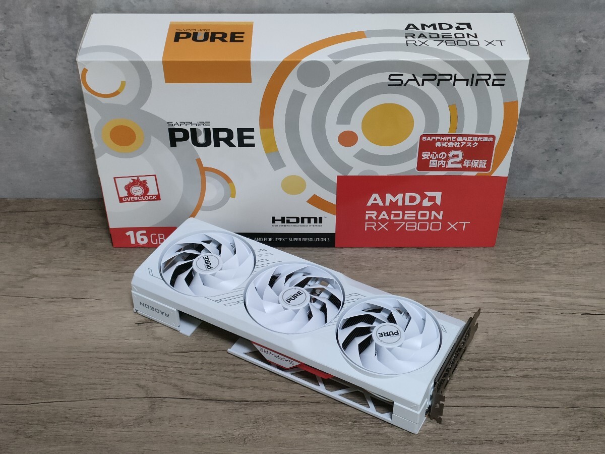 AMD SAPPHIRE Radeon RX7800XT 16GB PURE GAMING OC 【グラフィックボード】拍卖