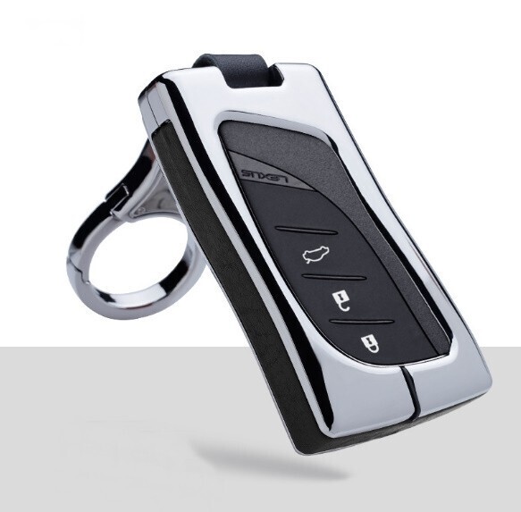 即決/新品 レクサス 本革 メタル スマートキーケース キーカバー LBX 10系 MAYH10 MAYH15 モリゾウRR アクセサリー拍卖