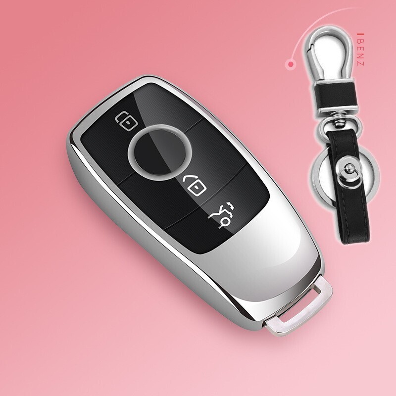 即決新品-送料無料 メルセデスベンツ TPU 銀 キーケース キーカバー CLA CLS EQC GL GLK GLB GLC GLE GLS Aクラス Bクラス Cクラス Eクラス拍卖