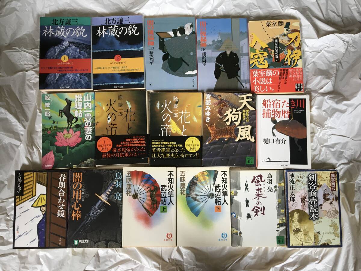 時代小説16冊まとめ売り 「林蔵の貌」「闇の傀儡師」「刀伊入寇」「山内一豊の妻の推理帖」「花と火の帝」「天狗風」他拍卖