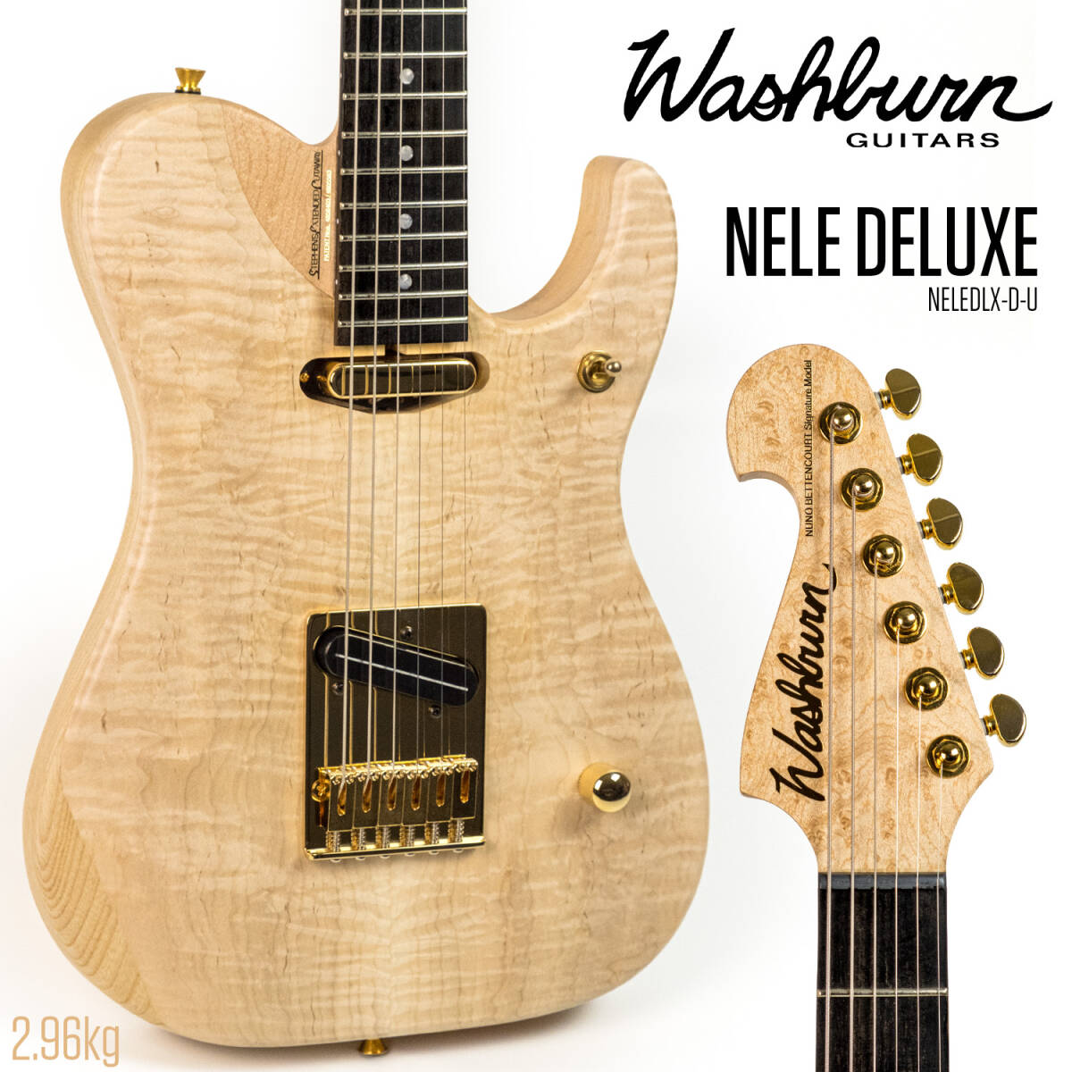 Washburn NELE DELUXE 2.96kg 軽量個体拍卖