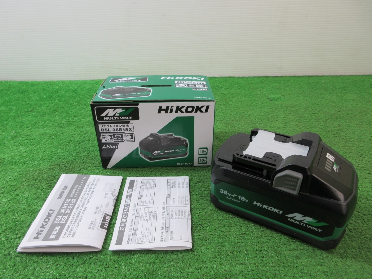 未使用品【 HiKOKI / ハイコーキ 】 BSL36B18X マルチボルトバッテリー リチウム 純正 36V 18V / 2676拍卖