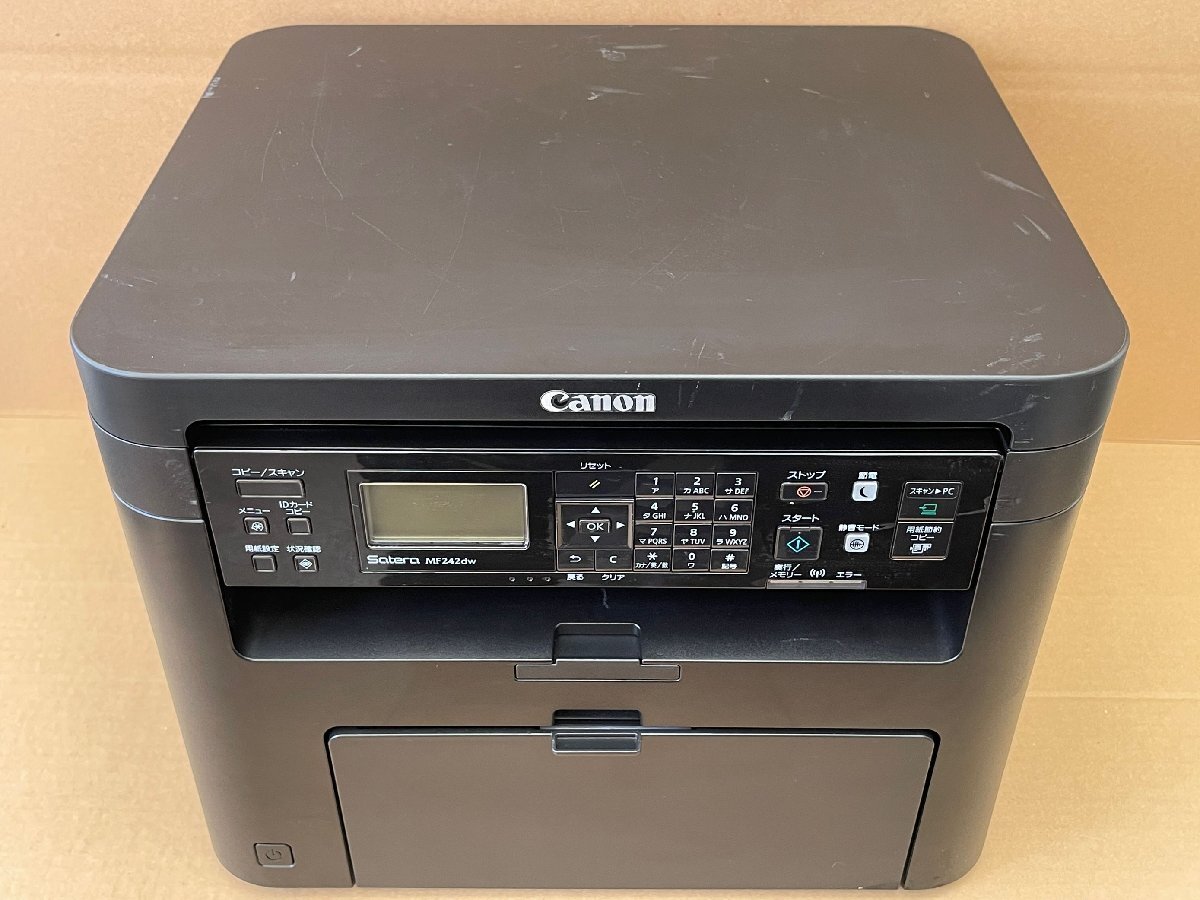 枚数少、清掃整備済★CANON MF242dw★カウント6千枚以内★トナー無し★A4モノクロレーザー複合機 プリンターSatera MF242dw拍卖