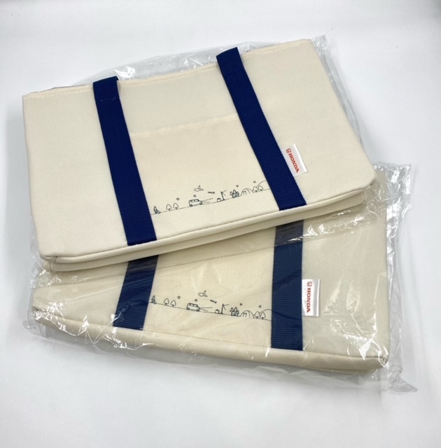 ●F7-8-33 新品 未使用 HONDA ホンダ Hondaオリジナル お買い物バッグ 保冷バッグ エコバッグ クーラーバッグ トートバッグ 2点セット拍卖