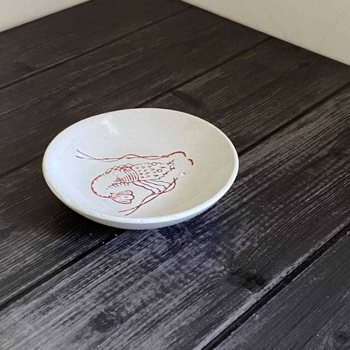 ◆台湾レトロ◆A-1 豆皿 小皿 エビ 蝦◆台湾食器◆ヴィンテージ fib333150h拍卖