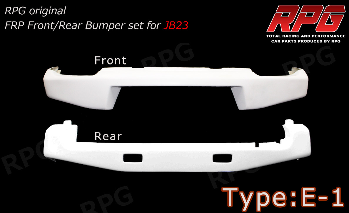 【沖縄・離島への配送不可】決算セール ジムニー JB23 FRP フロント リア バンパーセット タイプ E-1拍卖