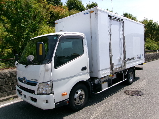 H30年デュトロ・トヨエース☆ハイブリット☆ワイドロング☆箱バン☆バックカメラ☆AT☆4000cc☆積載3700kg☆ディーゼル車☆予備検査付拍卖