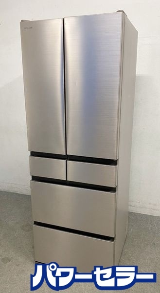 高年式!2021年製! 日立 HITACHI R-H52N-N 6ドア 冷凍冷蔵庫 520L フレンチドア シャンパン 観音開き 中古家電 店頭引取歓迎 yR9973拍卖