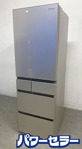 高年式!2021年製! パナソニック Panasonic NR-E457PX-N 冷凍冷蔵庫 5ドア 450L サテンゴールド 右開き 中古家電 店頭引取歓迎 R9933拍卖