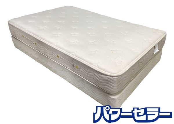 SIMMONS ビューティーレスト ゴールデンバリュープレミアム セミダブル マットレス ベッド ボトムセット 中古家具 店頭引取歓迎 R9242拍卖