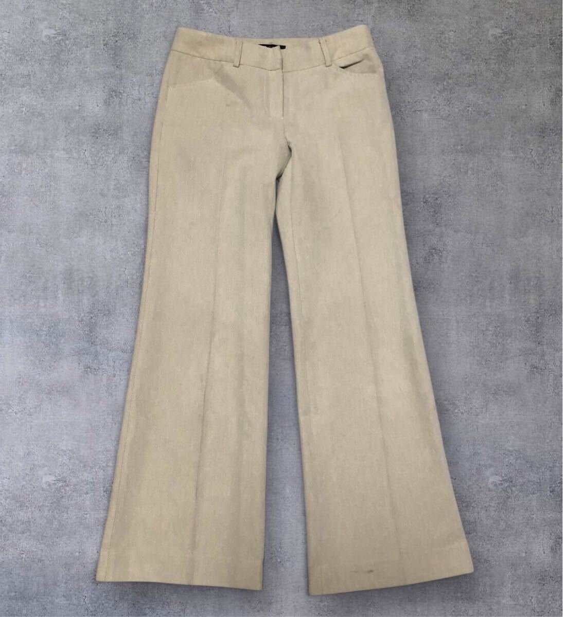 ■theory セオリー■MAX-C TRAVEL ブーツカット ストレッチ パンツ ライトベージュ 2拍卖