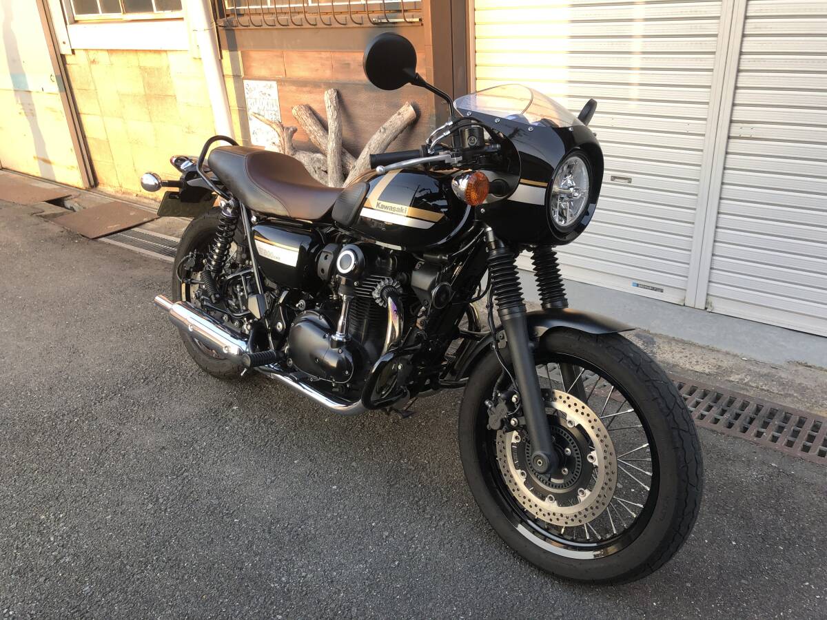 KAWASAKI W800 Cafe ETC2.0 グリップヒーター 2022年 1オーナー 取説 ハンドブック 車検令和9年1月迄 カフェレーサー ネオクラシック拍卖