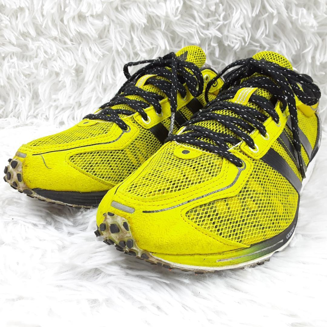 美品 26.5㎝◎adidas adeizero タクミセン 陸上シューズ 黄黒拍卖