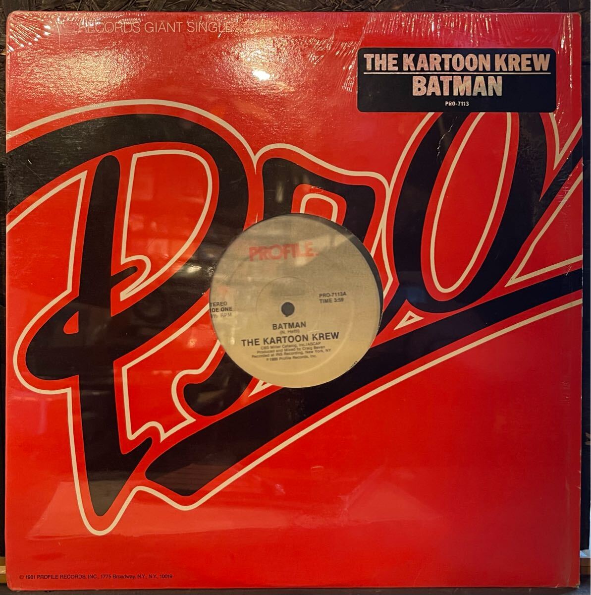 【US盤/Electronic/12inch】The Kartoon Krew Batman / 試聴検品済拍卖
