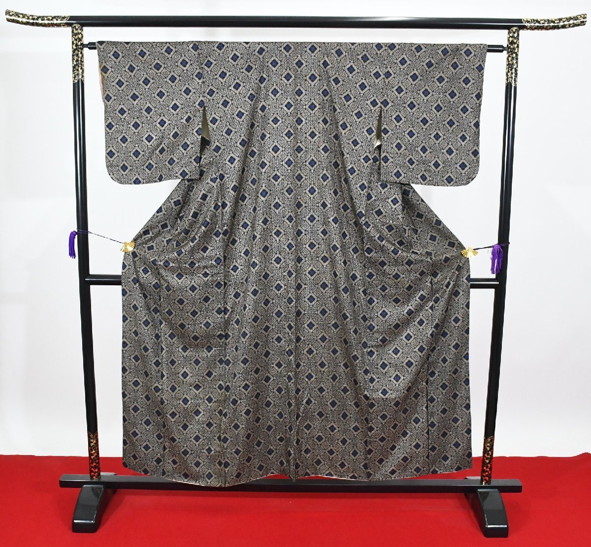 大島紬 龍郷 正絹 本場奄美大島 身丈149cm 裄丈63cm ★着物 pb-3776 桜庭呉服店拍卖