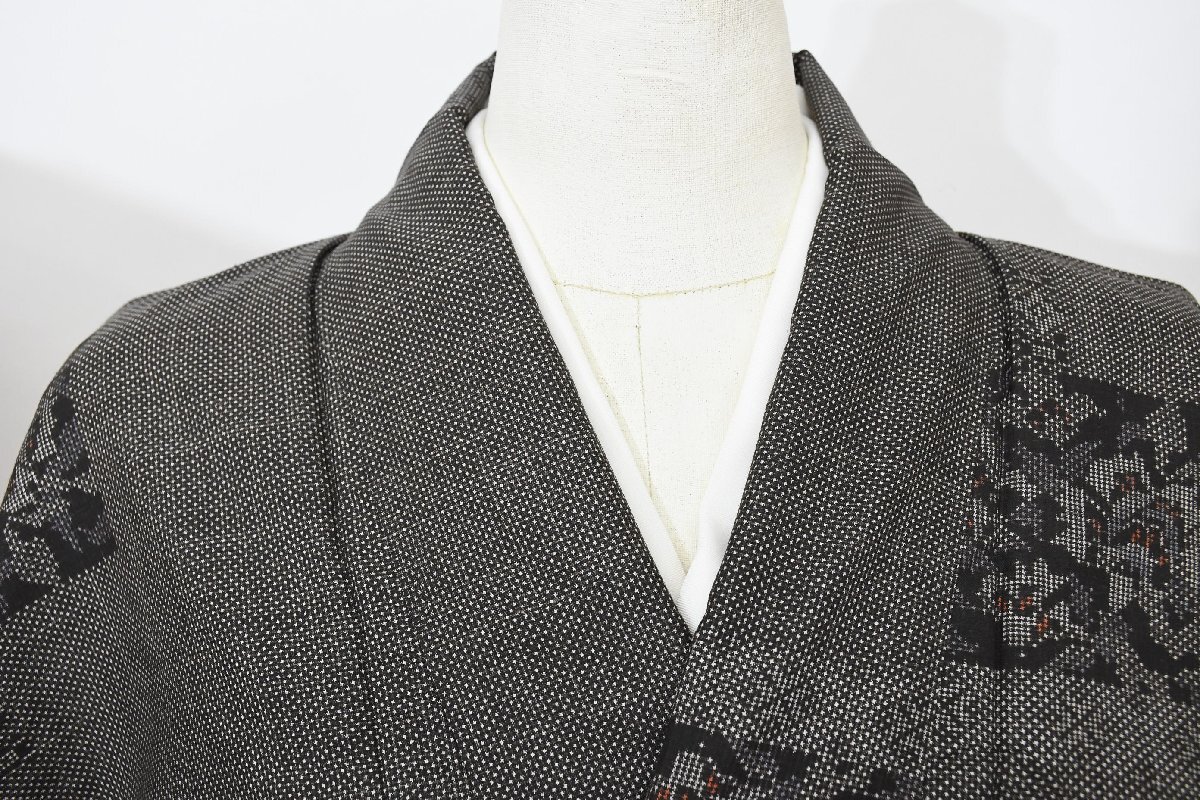 大島紬 本場奄美大島 正絹 和更紗 身丈156cm 裄丈65cm ★着物 pb-3383 桜庭呉服店拍卖