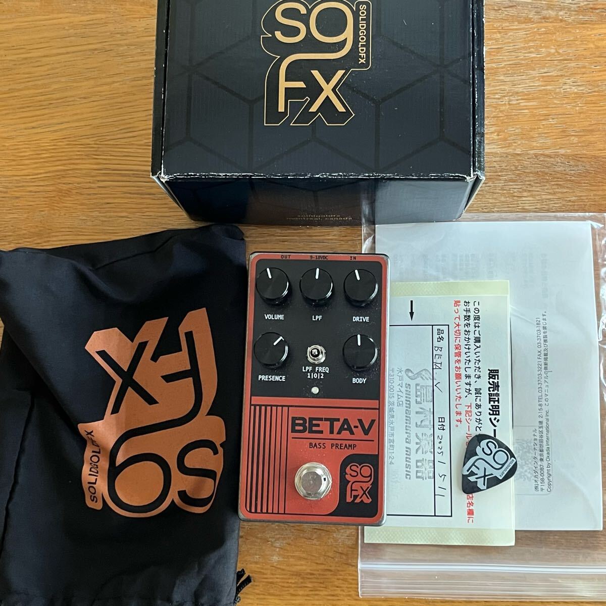 Solidgoldfx Beta V Bass Preamp ベースプリアンプ/オーバードライブ拍卖