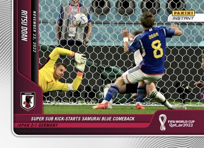 堂安律 PANINI インサート レギュラーカード BASE サッカー日本代表 ドイツ戦拍卖