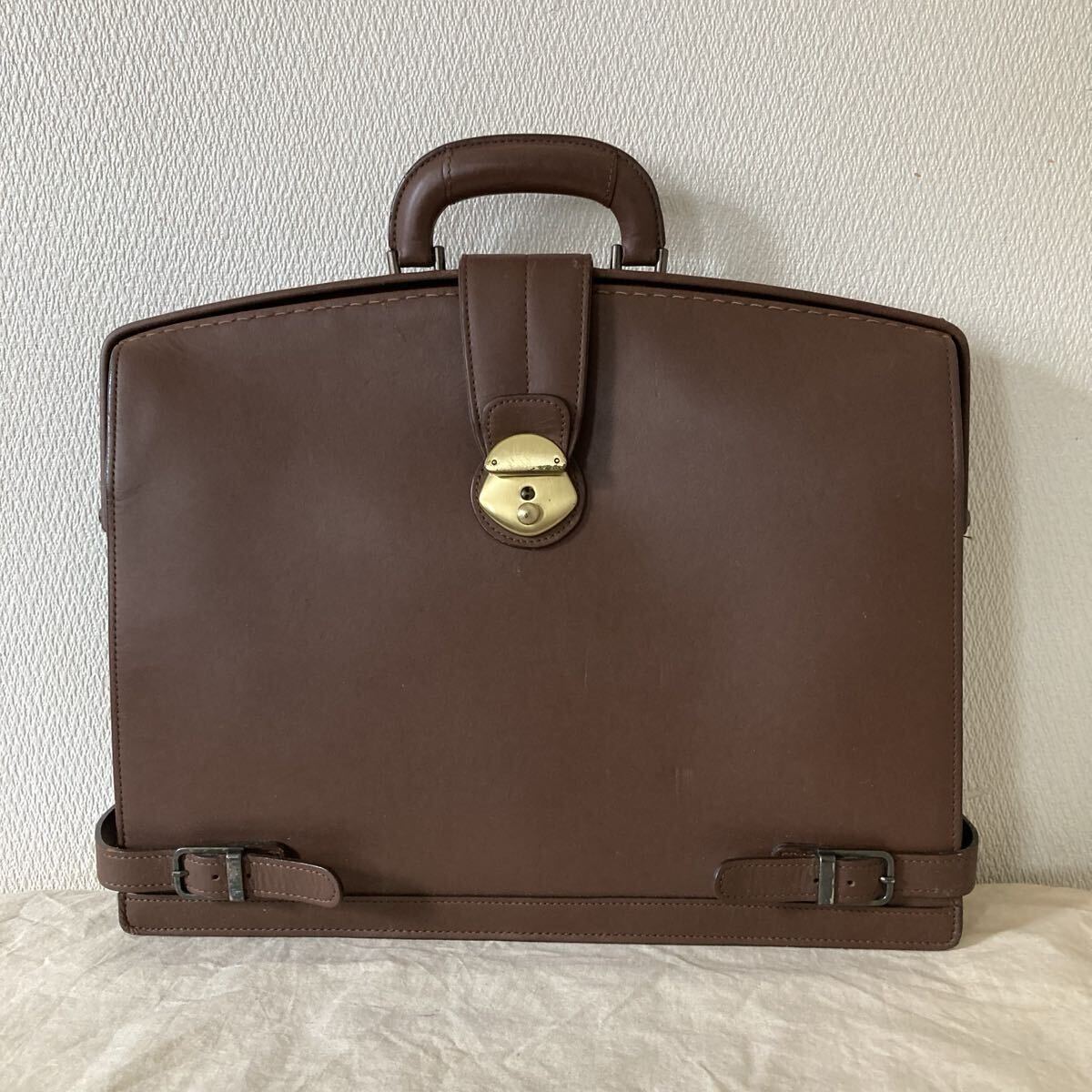CAVALIER キャバリエ ダレスバッグ ビジネスバッグ ブリーフケース レザー ブラウン拍卖