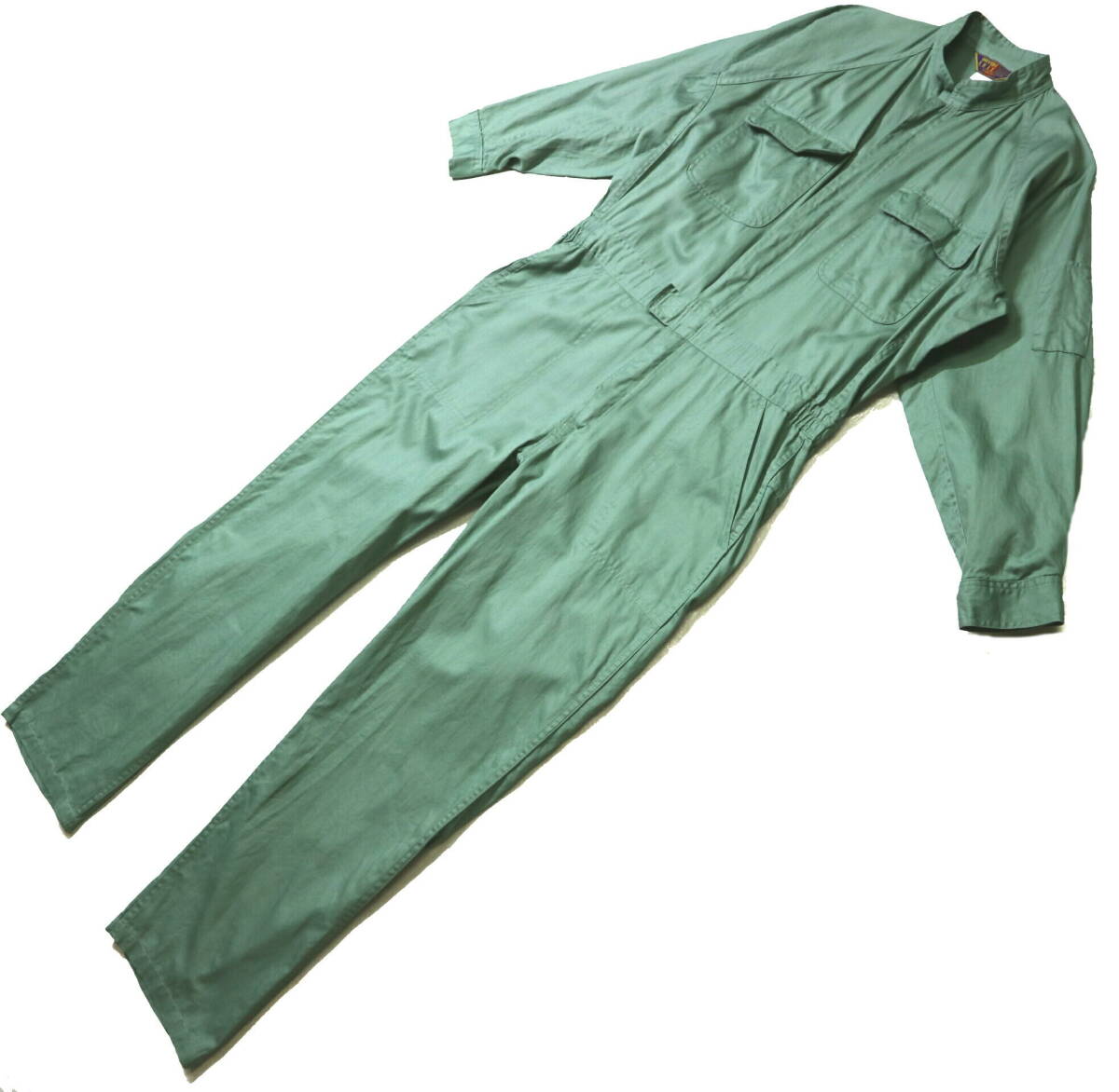 程度良好!◆DRIVERS SUIT クロダルマ 115-1 腰伸縮 綿100 つなぎ◆Lサイズ(身長165-167センチ位、要丈上げロールアップ)春秋、初夏拍卖