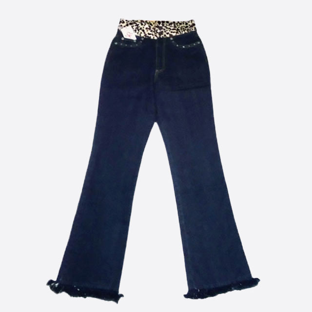 ★SALE★Complex Girl★ひょう柄リメイクジーンズ (Blue)拍卖