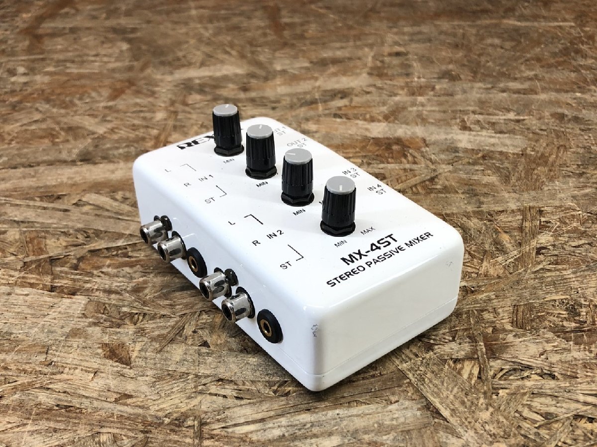 ◎【動作確認済み 】REXER MX-4ST ステレオパッシブミキサー アナログミキサー 4チャンネル 現状品Z-2989拍卖