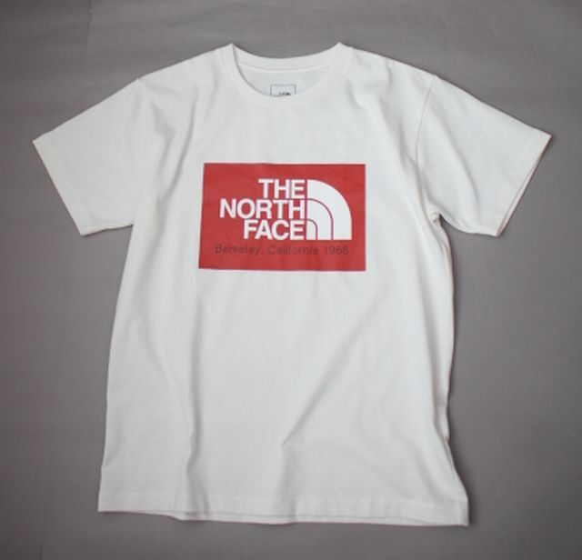 【THE NORTH FACE 】ノースフェイス バショートスリーブカリフォルニアロゴTシャツ 半袖カットソー 白 (M) 中古拍卖