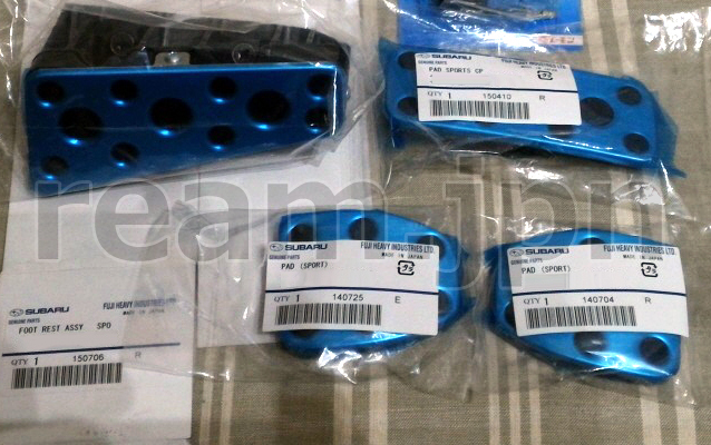 新品 スバル純正 レガシィ レガシー B4 アクセル ブレーキ クラッチ ペダル フットレスト 4個 アルミペダル BL5 BLE BP5 BP9 Legacy Pedal拍卖