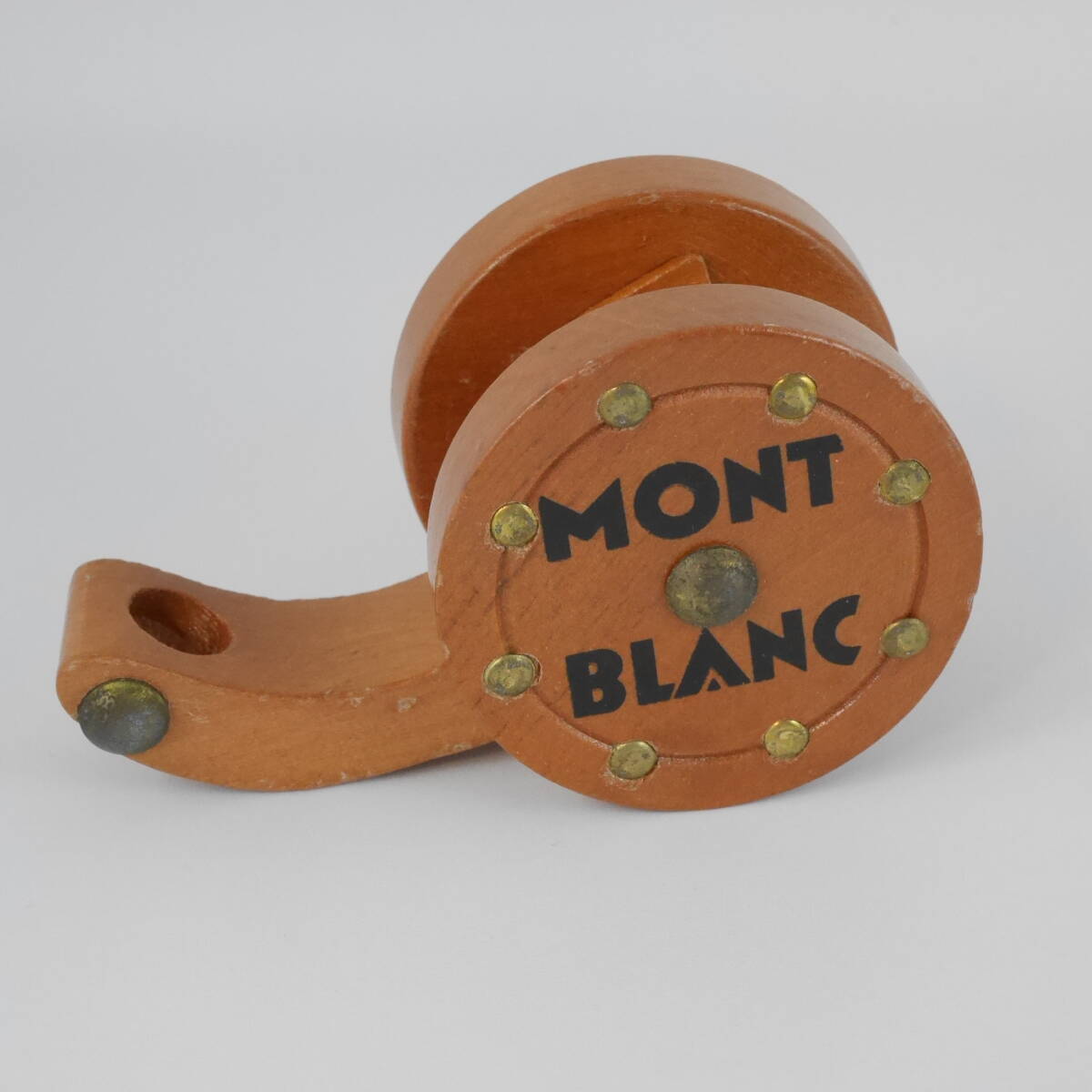 *即決*稀少* モンブラン MONTBLANC 木製 ペンスタンド 送料無料拍卖