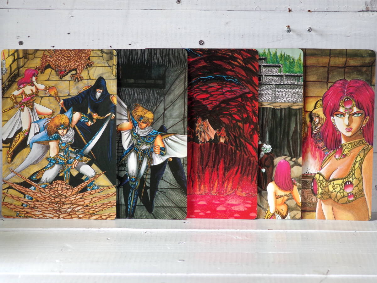 M13185【PC】ピラミッドソーサリアン PYRAMID SORCERIAN シナリオカード 6枚 サイズ:約22×14cm パソコン版 ゆうめーる150g 拍卖