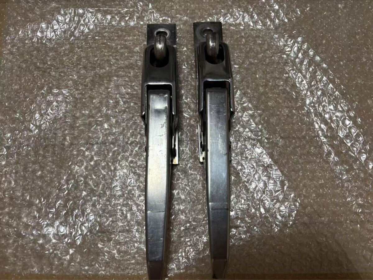 ★トラック エビ金ハンドル バネカン エビカン 土台付荷台、箱 ボディー加工 ステンレス製 2点セット (シレ3) デコトラ  拍卖