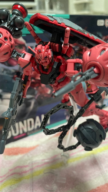 HG■赤いガンダム■ジークアクス機動戦士Gundam GquuuuuuX*素組立一部スミ入れ箱説明書外箱つき*シャア/シュウジ専用/エヴァ未組立ガンプラ拍卖