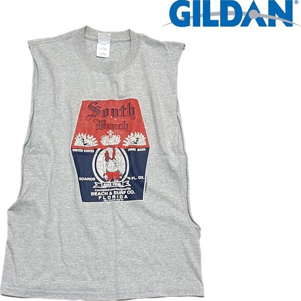 1点物◆ギルダンGILDANカットオフFLORIDAタンクトップ古着メンズSMレディース/アメカジ90sストリート/スポーツTシャツ/ノースリーブ349513拍卖