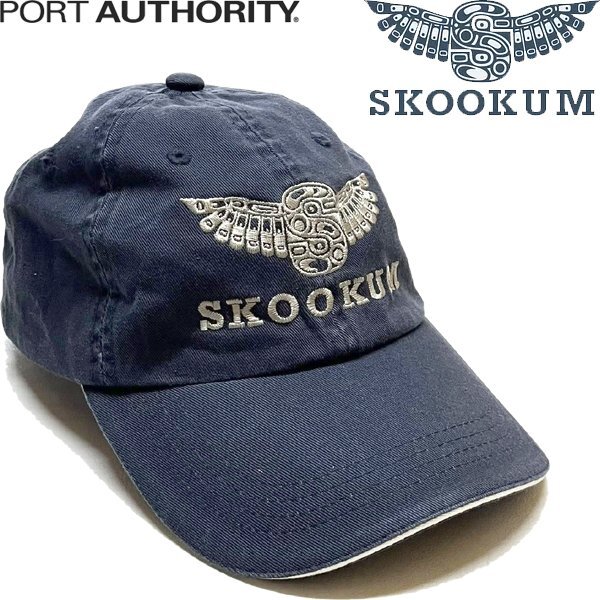 1点物◆SKOOKUM紺スクーカム帽子ベースボールキャップ古着メンズレディースOKアメカジ90sストリート/スポーツブランドUSインディアン349742拍卖