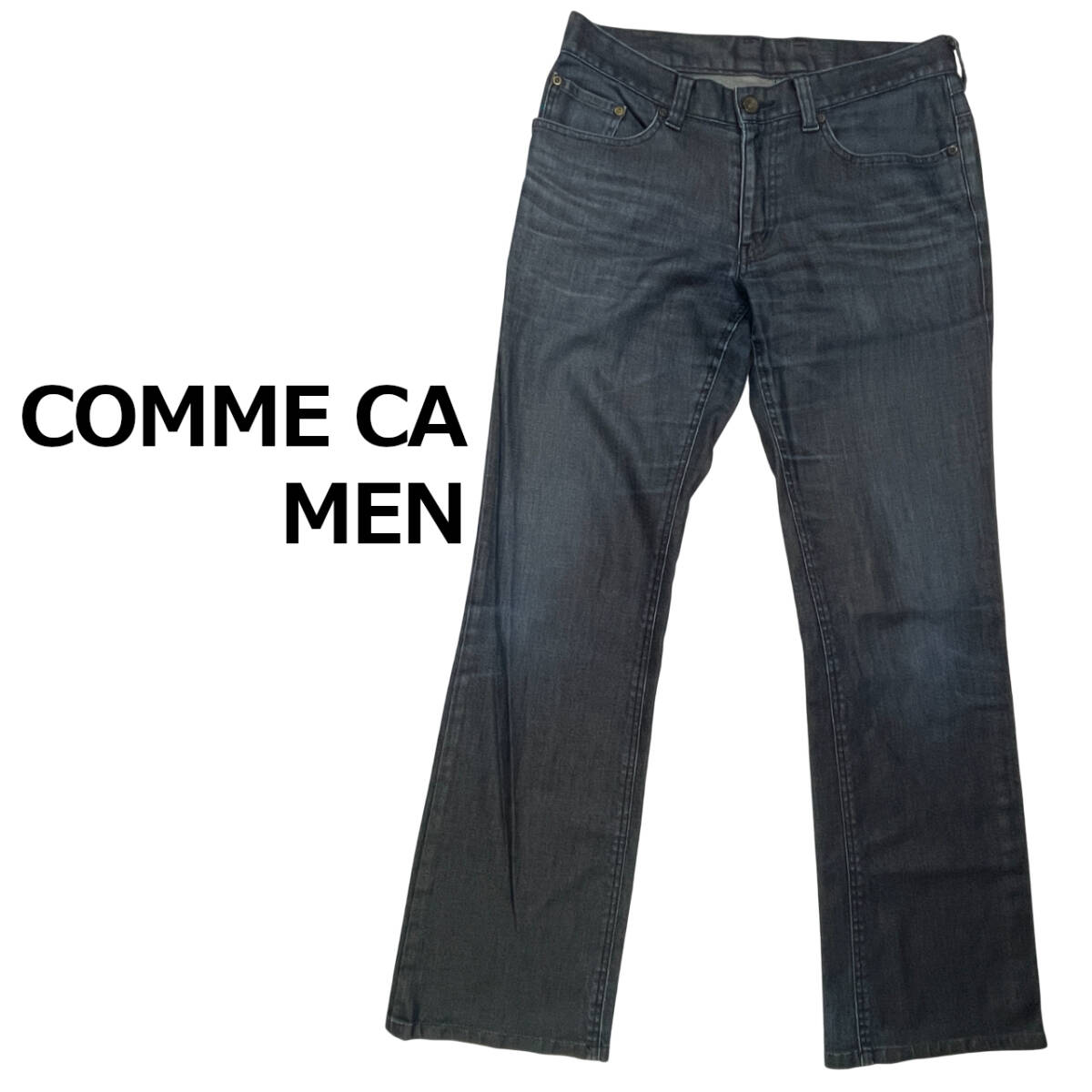 COMME CA MEN 07-29P004 siz.M (約82cm W32相当) コムサ メン コーティング パンツ デニムパンツ拍卖