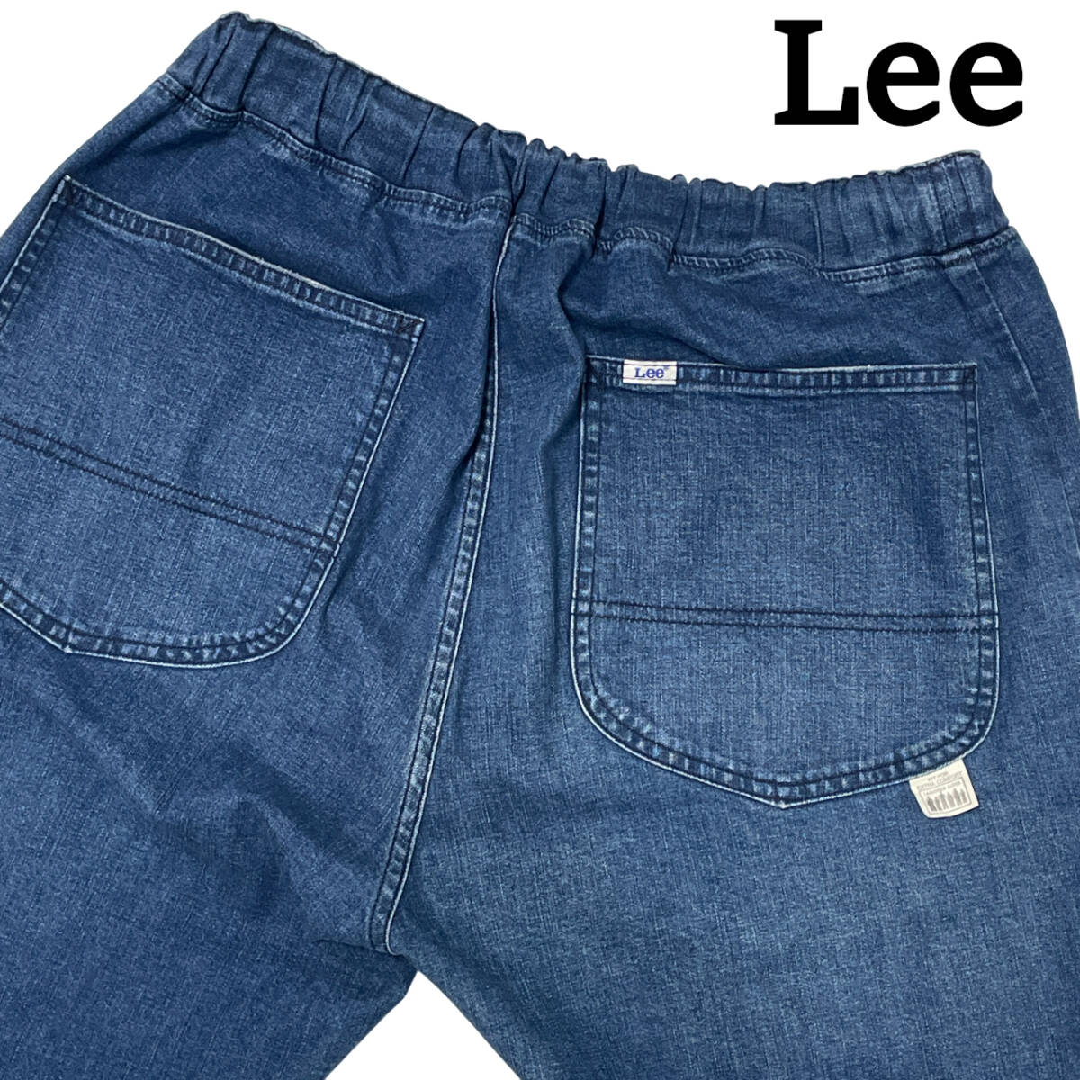 Lee リー LM5807 イージーパンツ siz.FREE (約76~94cm) FLeeasy イージーパンツ ストレッチ デニム パンツ メンズ ワイドパンツ拍卖