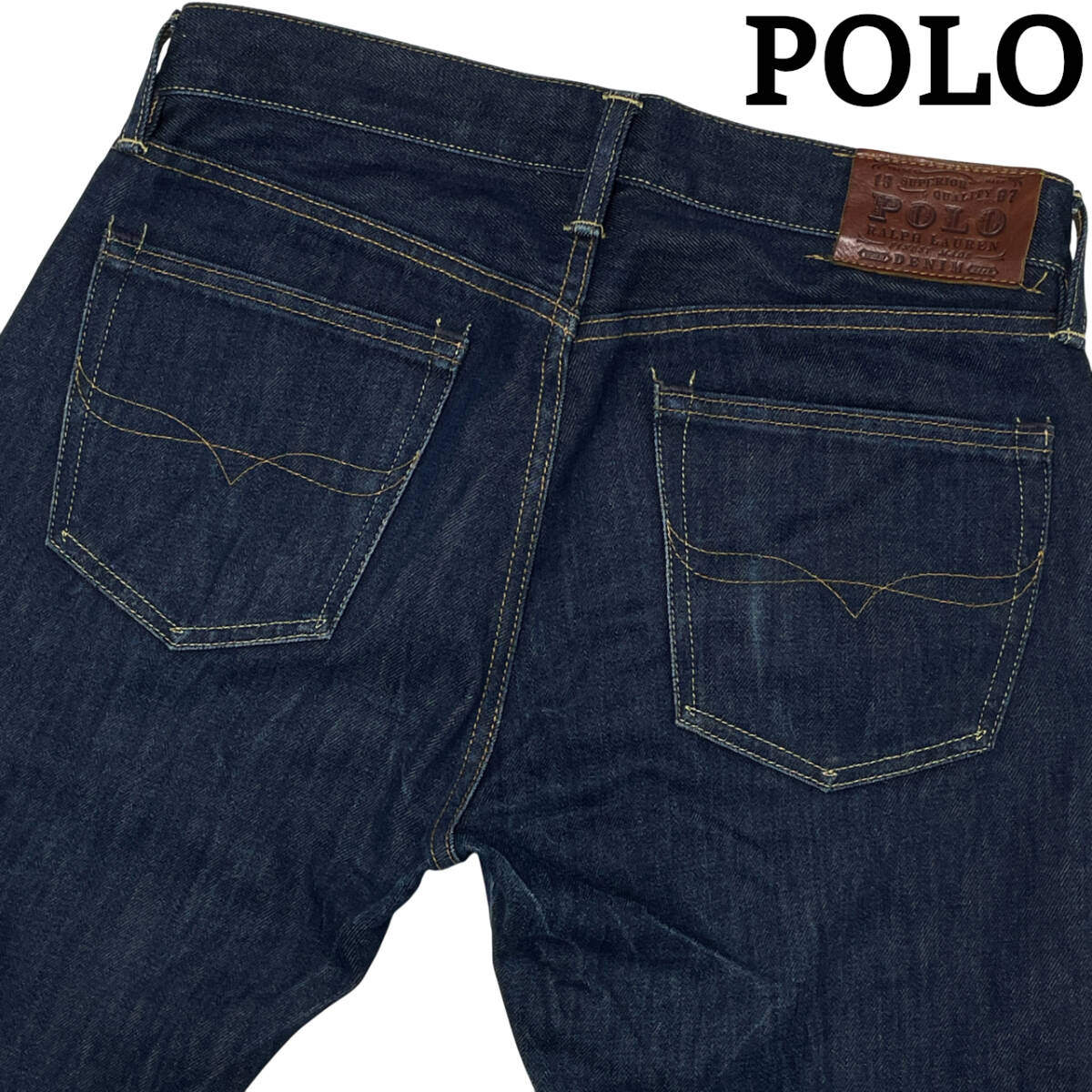 POLO RALPH LAUREN 381 W30 (約83cm W33相当) RL ポロ ラルフローレン スリム デニムパンツ メンズ ジーンズ拍卖