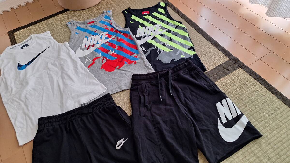 ナイキ タンクトップ3枚&ハーフパンツ2枚 130 140拍卖