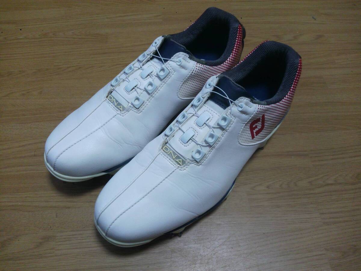 ★スパイク鋲新品交換済★FootJoy フットジョイ ゴルフシューズ DNA Boa 53331J 25.5㎝ 42拍卖