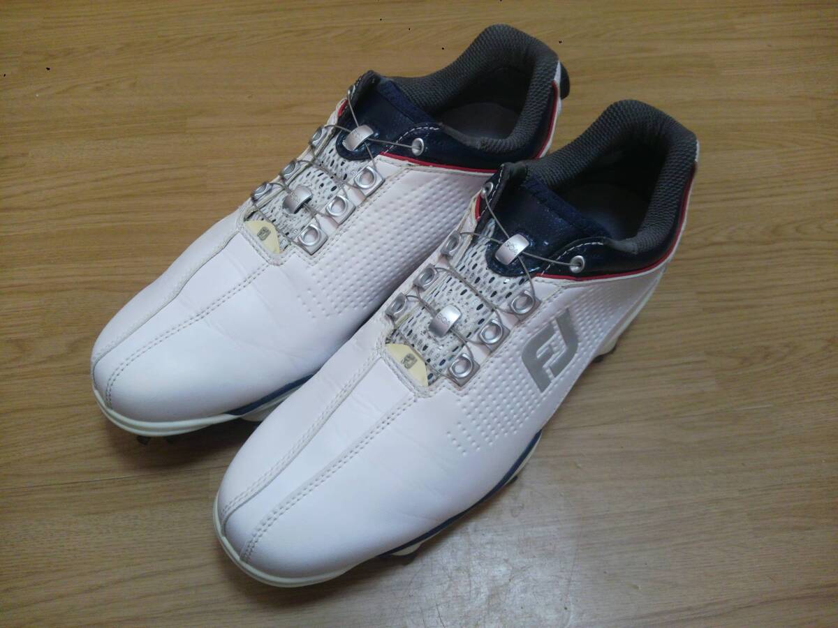 ★スパイク鋲新品交換済★FootJoy フットジョイ ゴルフシューズ Boa 53354J 25.0㎝ 892拍卖