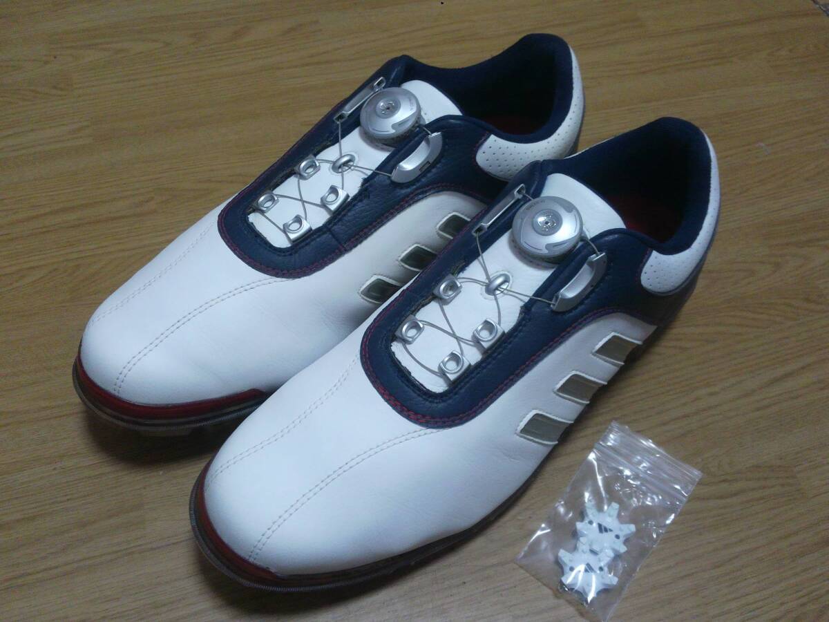 ★美品★adidas アディダス ゴルフシューズ ピュアメタル Q44616 BOA 29.0㎝ 44拍卖