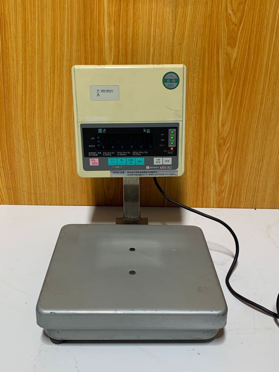 (180) ISHIDA イシダ デジタル台はかり 計量器 MTX-30 動作品拍卖