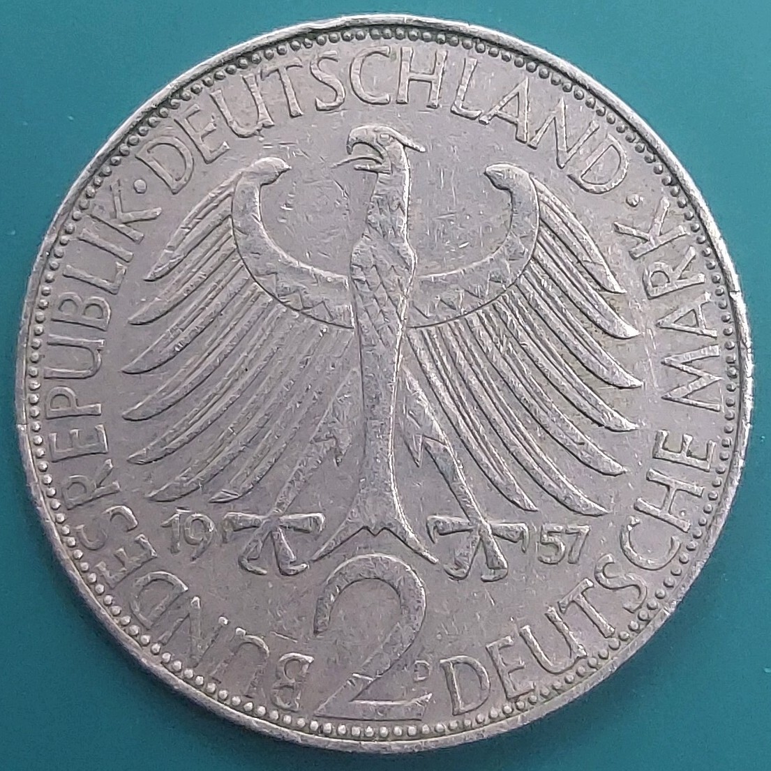 ドイツ 1858年~1947年 2マルク白銅貨 物理学者マックス・プランク 海外コイン 外国硬貨拍卖