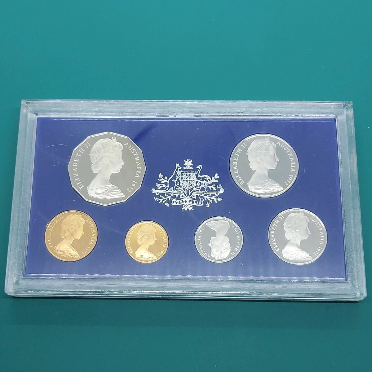 オーストラリア 希少年度 1972年 プルーフミントコインセット Proof Set of 6 coins Royal Australian Mint Proof 拍卖