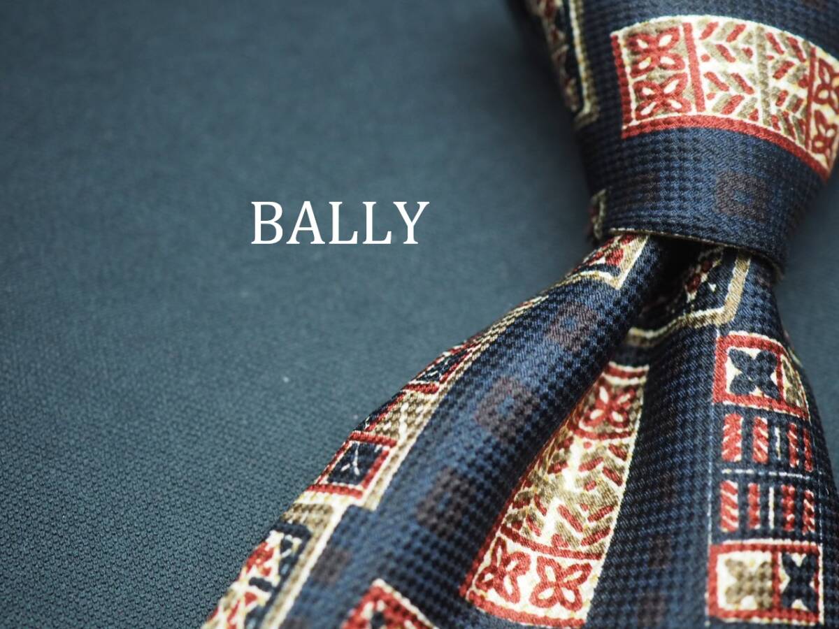 美品【BALLY バリー】 F1069 SILK ブランド ネクタイ 古着 良品拍卖