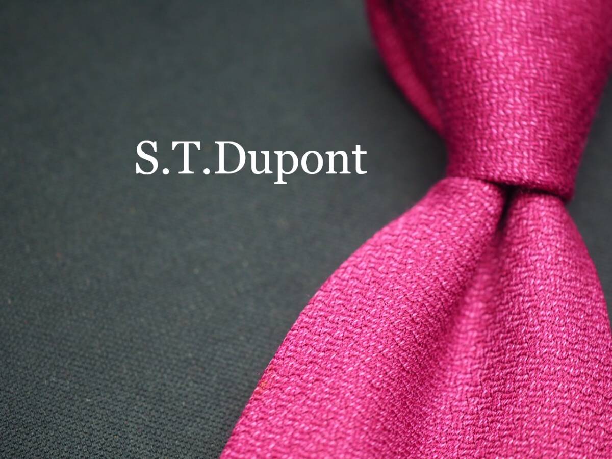 美品【S.T.Dupont デュポン】 F1203 SILK ブランド ネクタイ 古着 良品拍卖